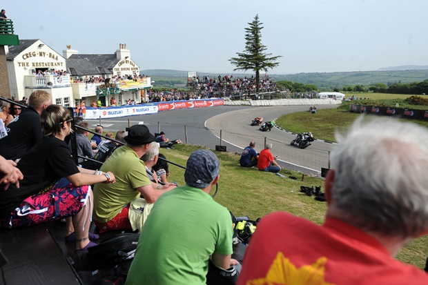 Isle of Man TT fans at the Creg-ny-Baa